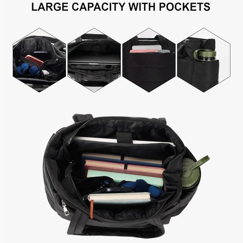 Black womens Bag with Large Capacity